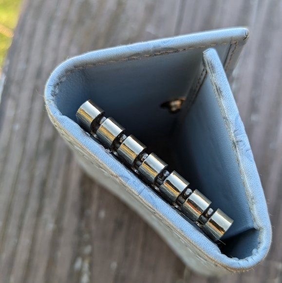 Gucci GG Leather 6 Ring Key Case Blue Gray VGUC - Picture 6 of 12